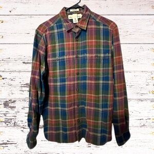 H&M Multicolor Plaid Casual Button Down Shirt